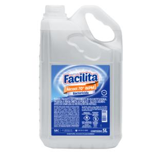 Álcool 70% Facilita 5 Litros – Uso Profissional