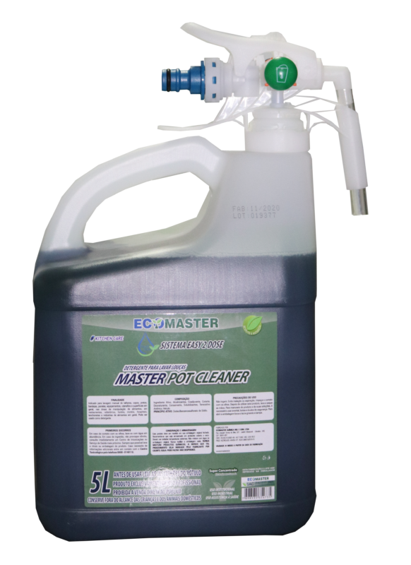 Detergente Master Pot Cleaner Easy 2 Dose 5L - HD Distribuidora Detergente Master Pot Cleaner Easy 2 Dose 5L - HD Distribuidora