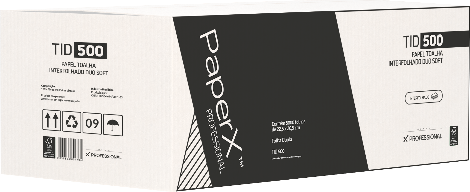 Papel Toalha Interfolhado Duo Soft Folha Dupla (TID500) - HD